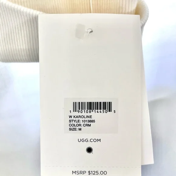 NWTUGG Karoline Fleece Wrap Robe Cream Size M